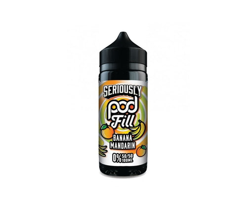Banana Mandarin Seriously Pod Fill E-Liquid Shortfill by Doozy Vape 100ml - Vapestore Direct