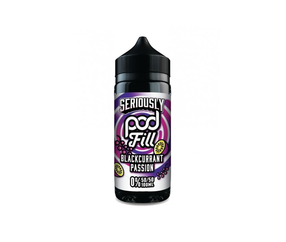 Blackcurrant Passion Seriously Pod Fill E-Liquid Shortfill by Doozy Vape 100ml - Vapestore Direct