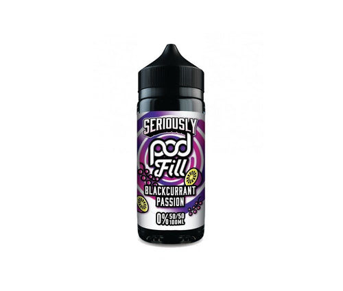 Blackcurrant Passion Seriously Pod Fill E-Liquid Shortfill by Doozy Vape 100ml - Vapestore Direct