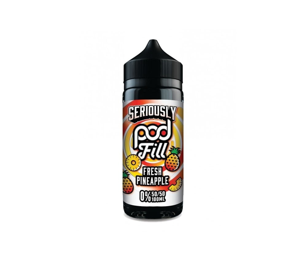 Fresh Pineapple Seriously Pod Fill E-Liquid Shortfill by Doozy Vape 100ml - Vapestore Direct