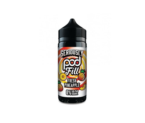 Fresh Pineapple Seriously Pod Fill E-Liquid Shortfill by Doozy Vape 100ml - Vapestore Direct