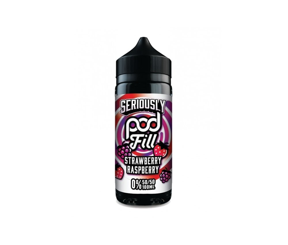 Strawberry Raspberry Seriously Pod Fill E-Liquid Shortfill by Doozy Vape 100ml - Vapestore Direct