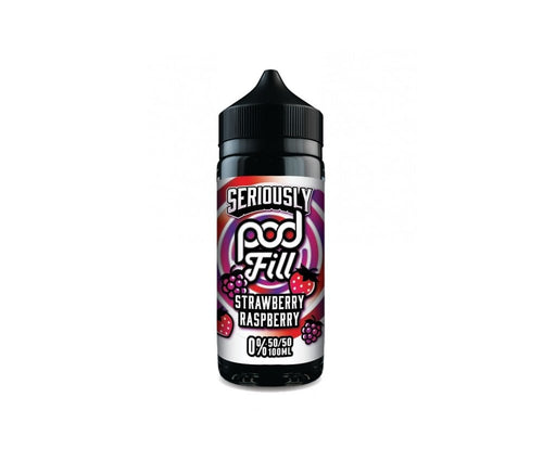 Strawberry Raspberry Seriously Pod Fill E-Liquid Shortfill by Doozy Vape 100ml - Vapestore Direct