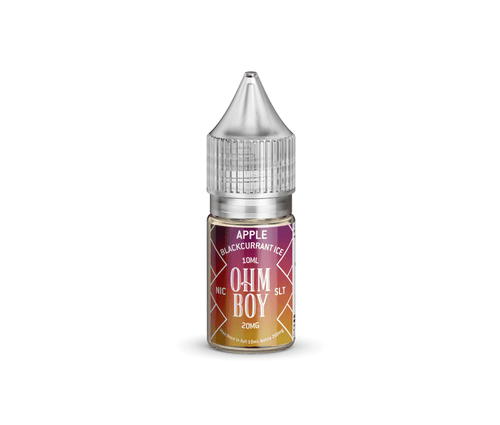 Apple Blackcurrant Ice E-Liquid Nicotine Salt By ohm Boy 10ml - Vapestore Direct