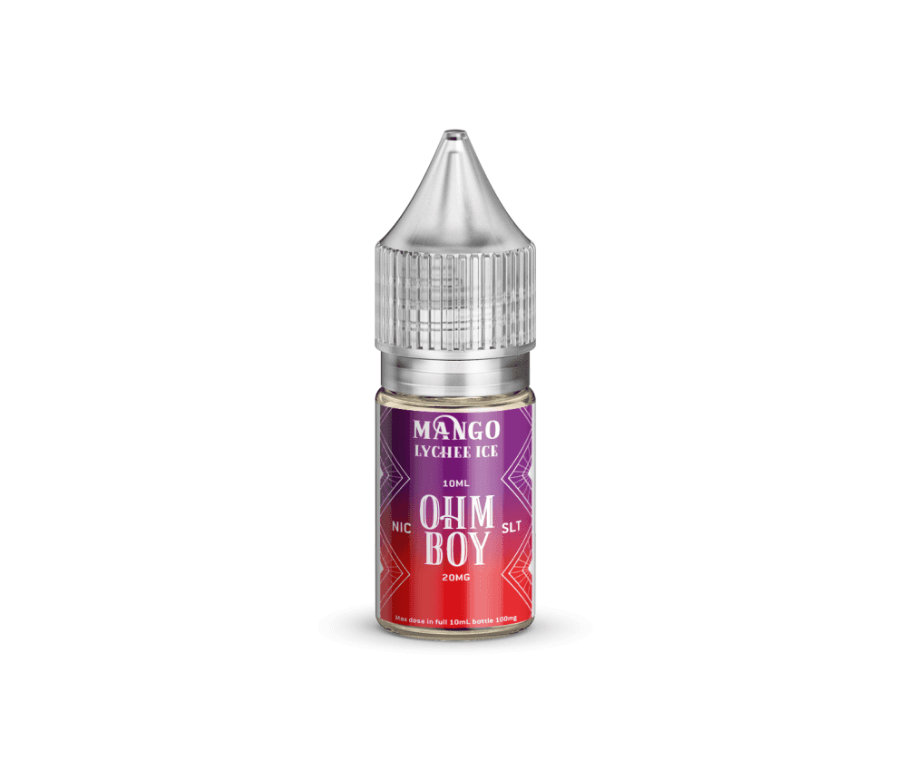 Mango Lychee Ice E-Liquid Nicotine Salt By Ohm Boy 10ml - Vapestore Direct