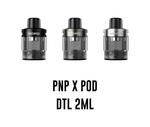 Voopoo PnP X Replacement Empty Pod Cartridges 2ml  DTL Version - Vapestore Direct