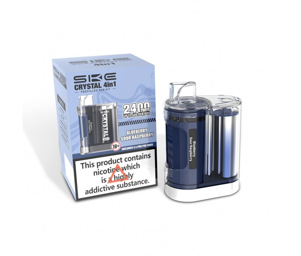 SKE Crystal 4 in 1 Closed Pod Kit - Vapestore Direct