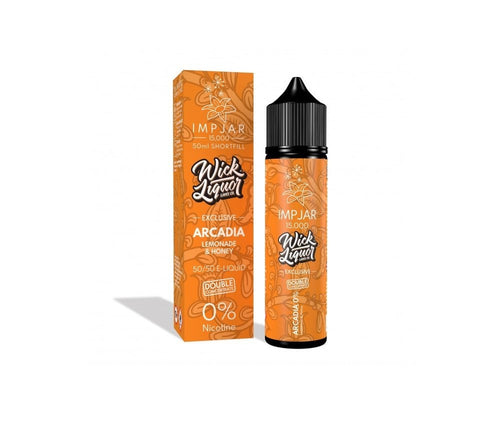 Arcadia E-Liquid 15000 Shortfill By Impjar X Wick Liquor 50ml - Vapestore Direct