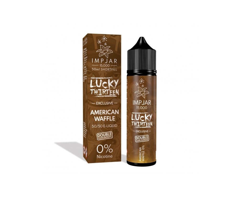 American Waffle E-Liquid Shortfill By Impjar x Lucky Thirteen 15000 50ml - Vapestore Direct