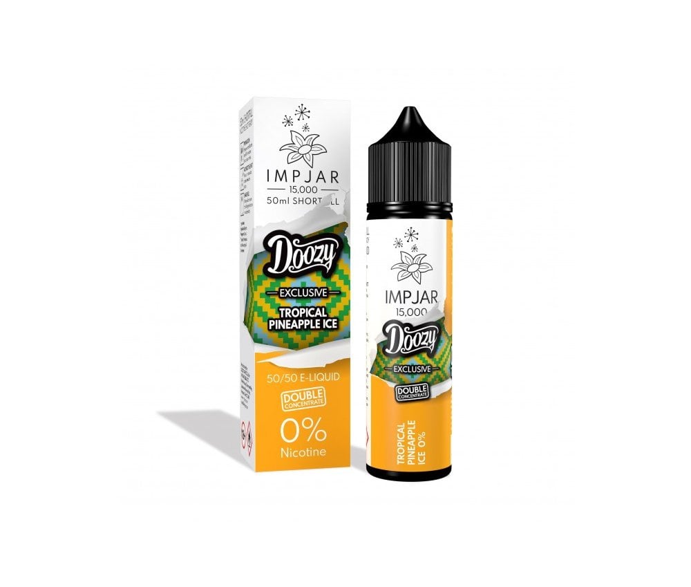 Tropical Pineapple Ice E-Liquid 15000 Shortfill By Impjar X Doozy Vape 50ml - Vapestore Direct