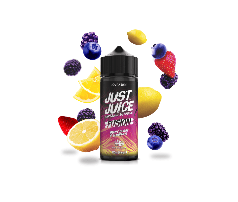 Fusions Berry Burst & Lemonade E-Liquid Shortfill By Just Juice 100ml - Vapestore Direct