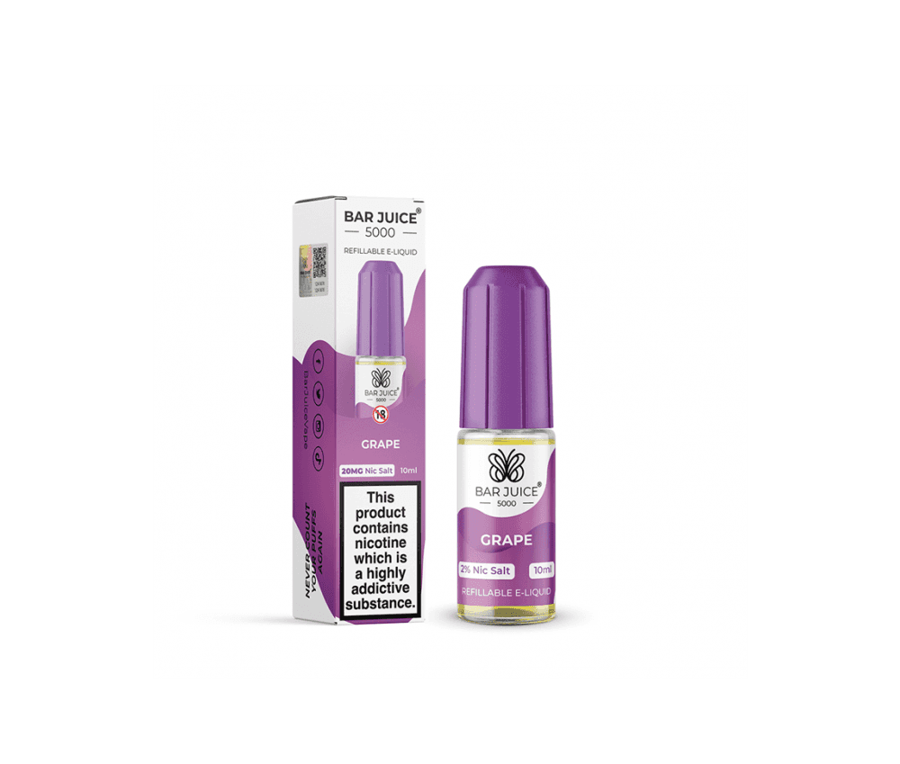 Grape E-Liquid Nicotine Salt By Bar Juice 10ml - Vapestore Direct