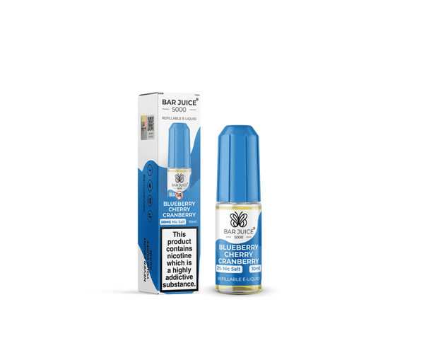 Blueberry Cherry Cranberry E-Liquid Nicotine Salt By Bar Juice 10ml - Vapestore Direct