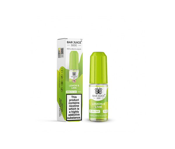 Lemon & Lime E-Liquid Nicotine Salt By Bar Juice 10ml - Vapestore Direct
