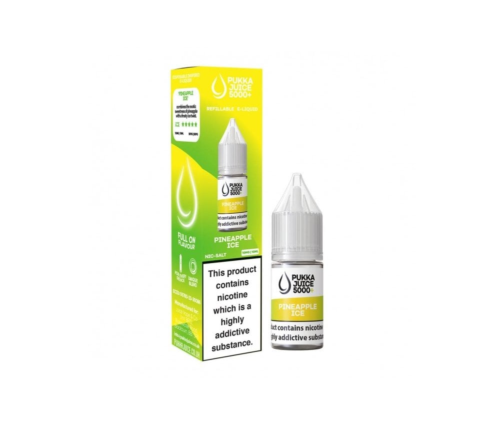 Pineapple Ice E-Liquid Nicotine Salt By Pukka Juice 10ml - Vapestore Direct