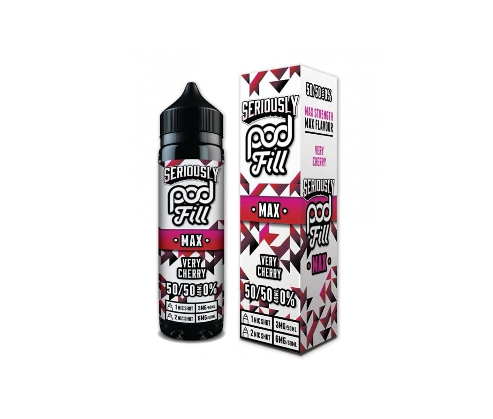 Very Cherry Seriously Max Pod Fill E-Liquid Shortfill By Doozy 40ml - Vapestore Direct