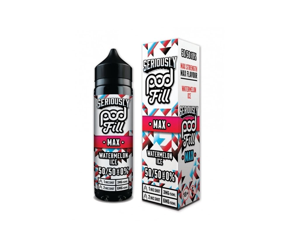 Watermelon Ice Seriously Max Pod Fill E-Liquid Shortfill By Doozy 40ml - Vapestore Direct