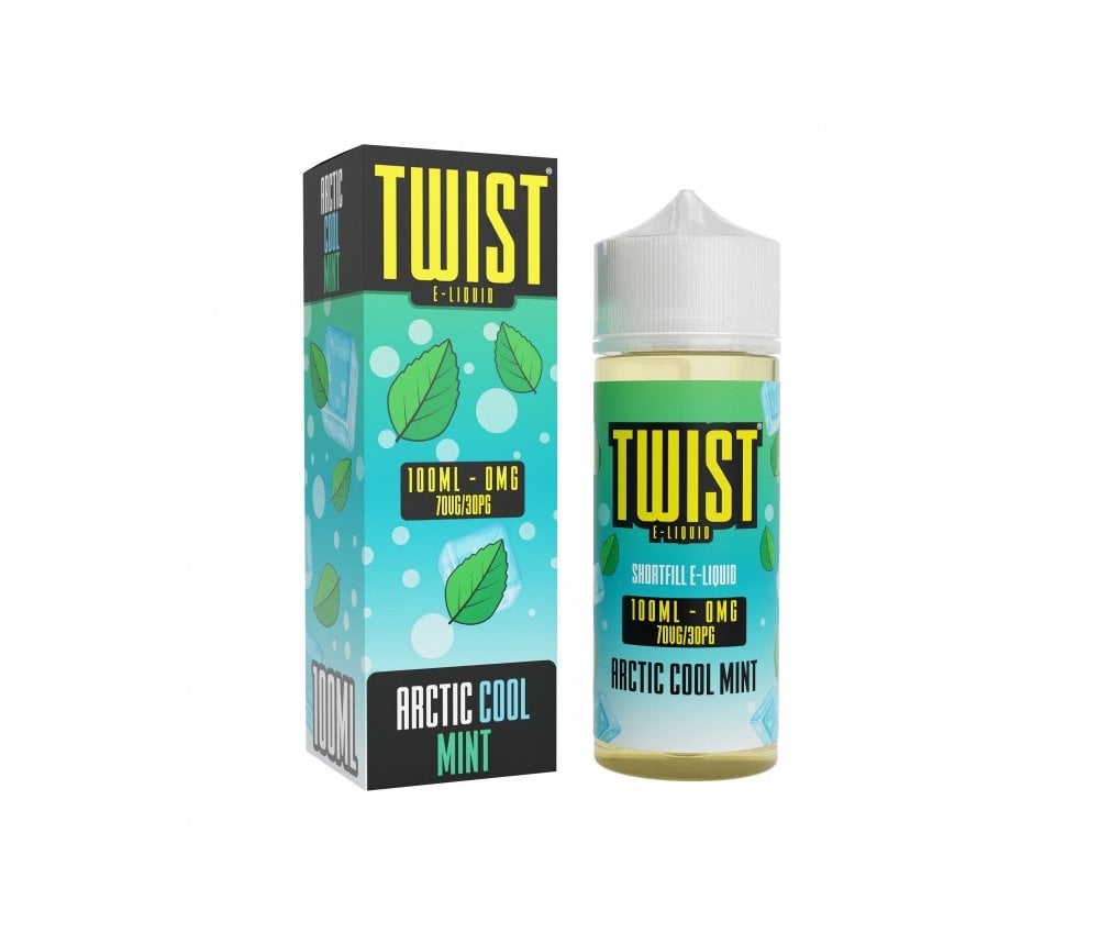 Acrtic Cool Mint E-Liquid Shortfill By Twist 100ml - Vapestore Direct