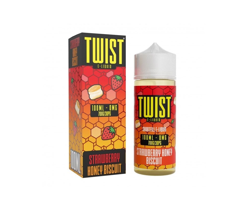 Strawberry Honey Biscuit E-Liquid Shortfill By Twist 100ml - Vapestore Direct