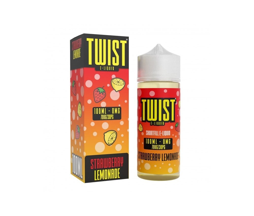 Strawberry Lemonade E-Liquid Shortfill By Twist 100ml - Vapestore Direct