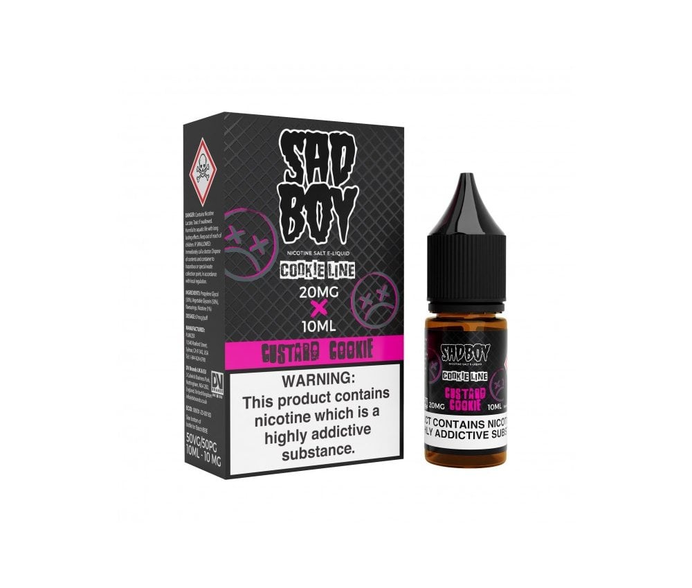 Cookie Line - Custard Cookie E-Liquid Nicotine Salt By Sadboy 10ml - Vapestore Direct
