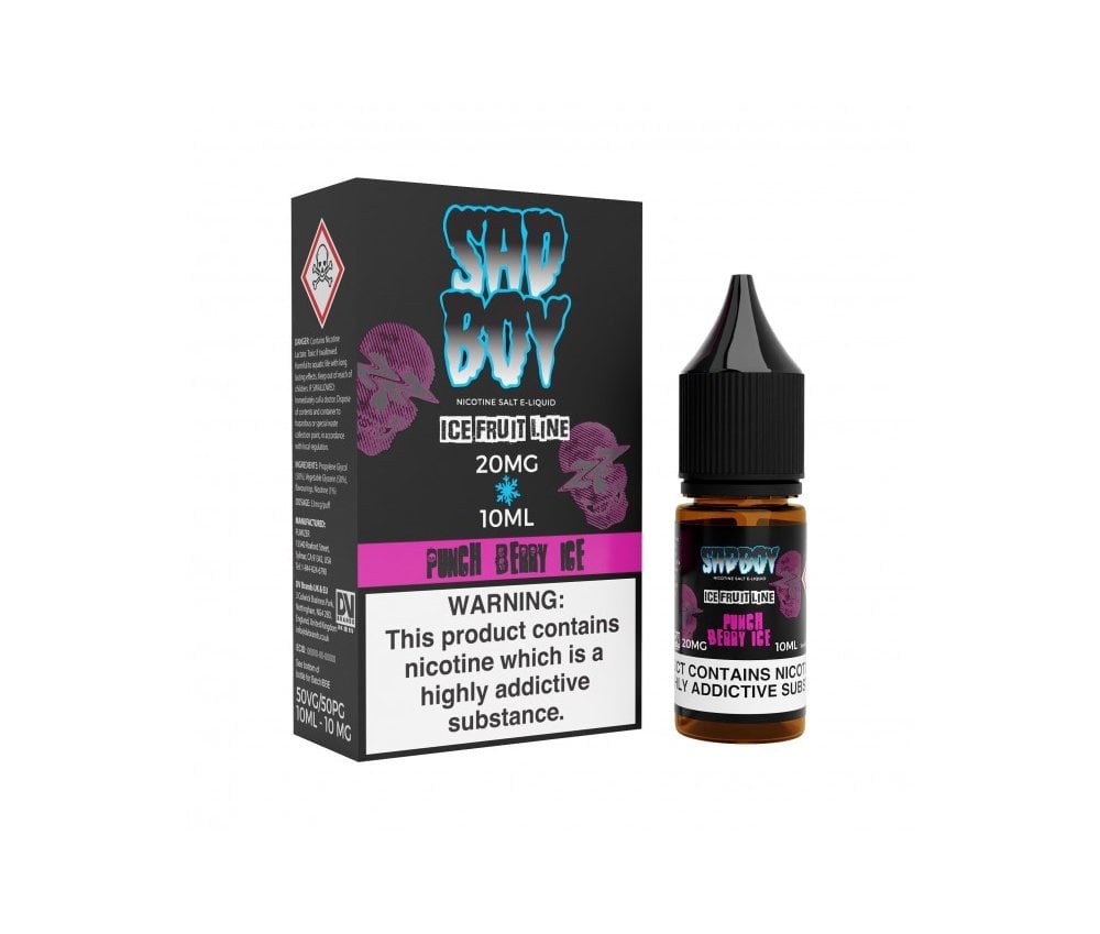 Iced Fruit Line - Punch Berry Ice E-Liquid Nicotine Salt By Sadboy 10ml - Vapestore Direct