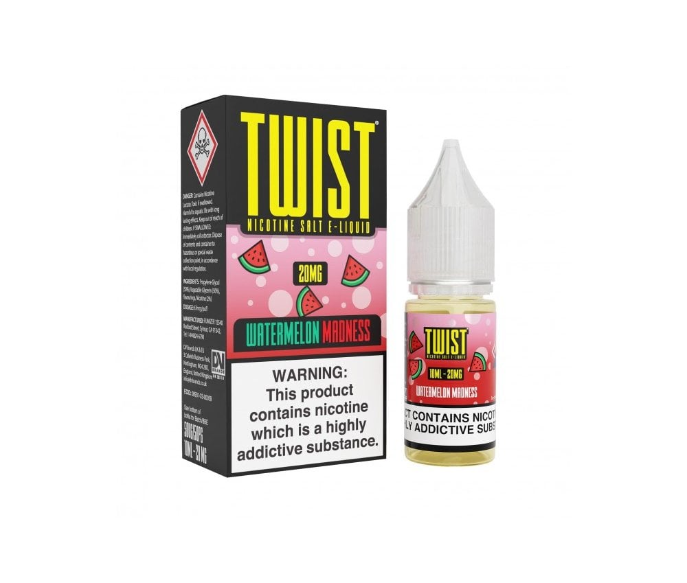 Watermelon Madness E-Liquid Nicotine Salt By Twist 10ml - Vapestore Direct