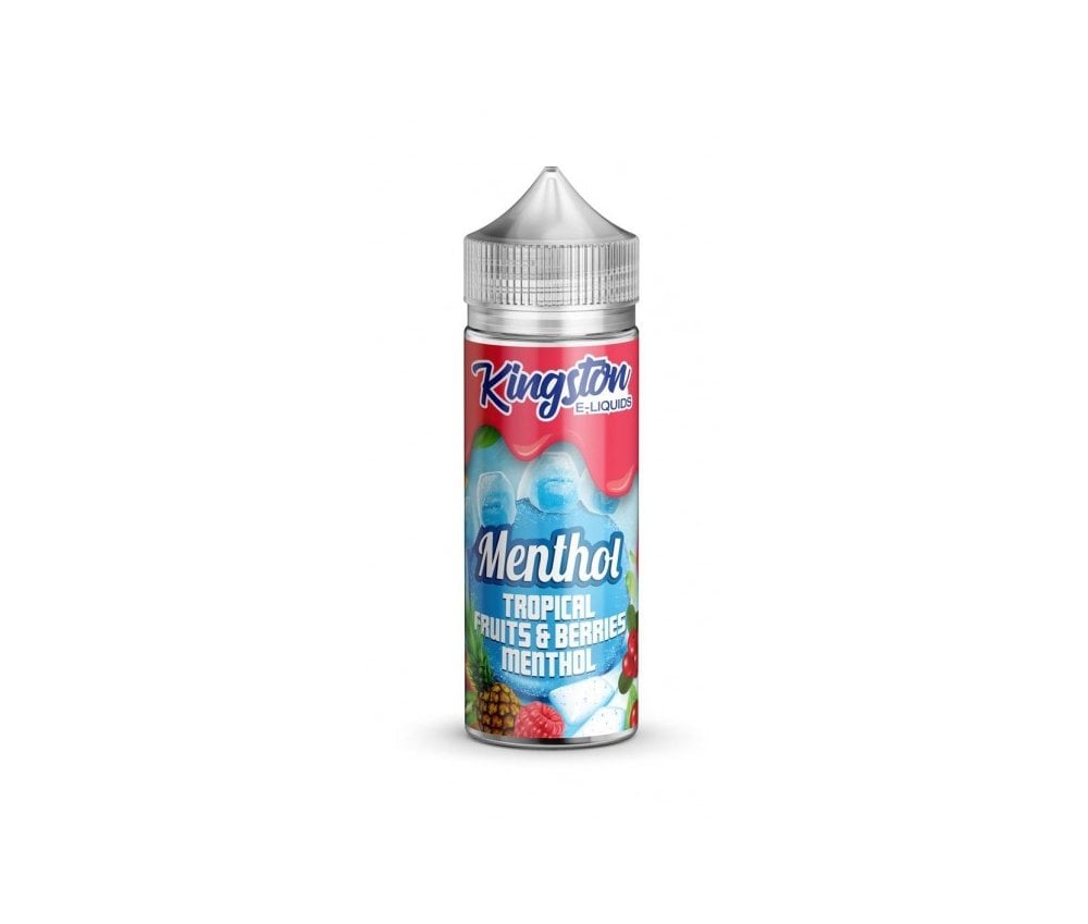 Tropical Fruits & Berries Menthol E-Liquid Shortfill By Kingston 100ml - Vapestore Direct