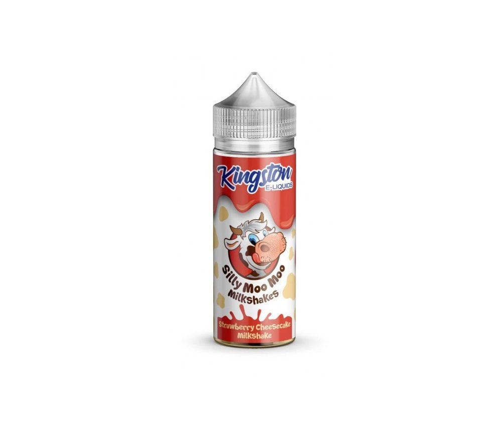 Strawberry Cheesecake Silly Moo Moo Milkshakes E-Liquid Shortfill By Kingston 100ml - Vapestore Direct