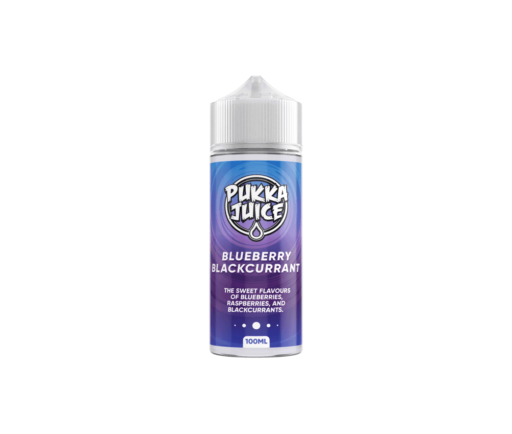Bluebery Blackcurrant E-Liquid Shortfill By Pukka 100ml - Vapestore Direct