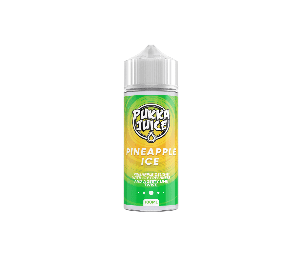 Pineapple Ice E-Liquid Shortfill By Pukka 100ml - Vapestore Direct