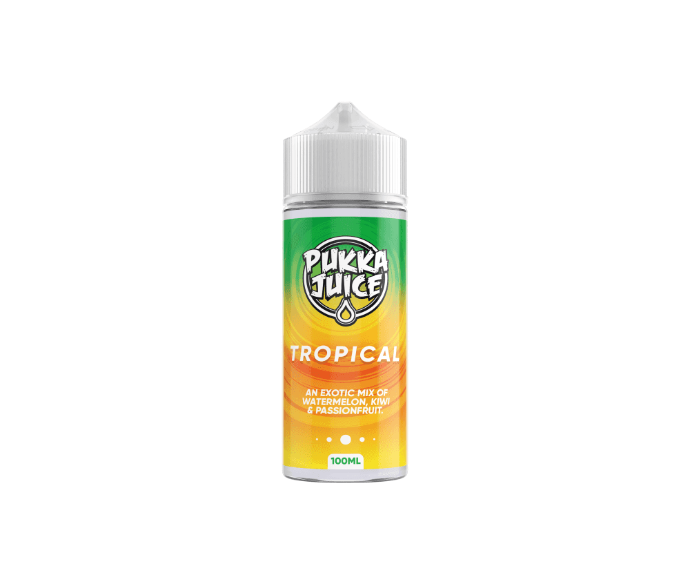 Tropical E-Liquid Shortfill By Pukka 100ml - Vapestore Direct