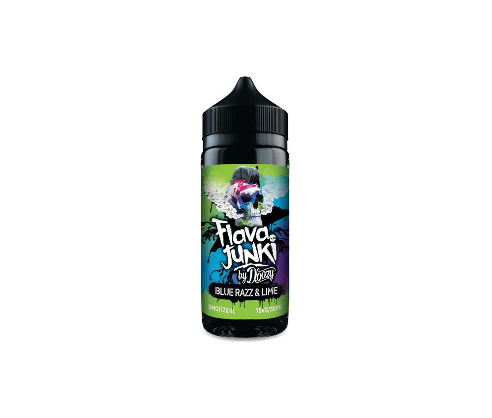 Blue Razz Lime Flava Junki E-Liquid Shortfill By Doozy Vape 100ml - Vapestore Direct