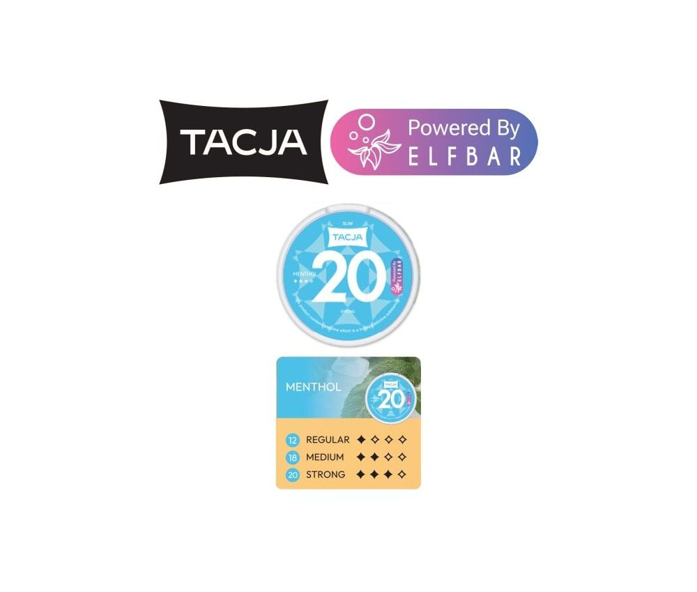 Tacja Menthol Nic Pouches - CLEARANCE - Vapestore Direct