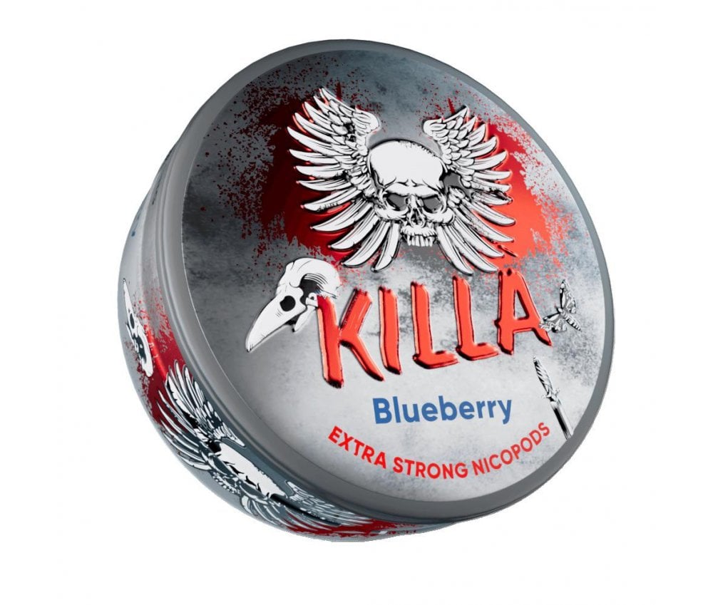 Killa Blueberry Nic Pouches 16mg - Vapestore Direct