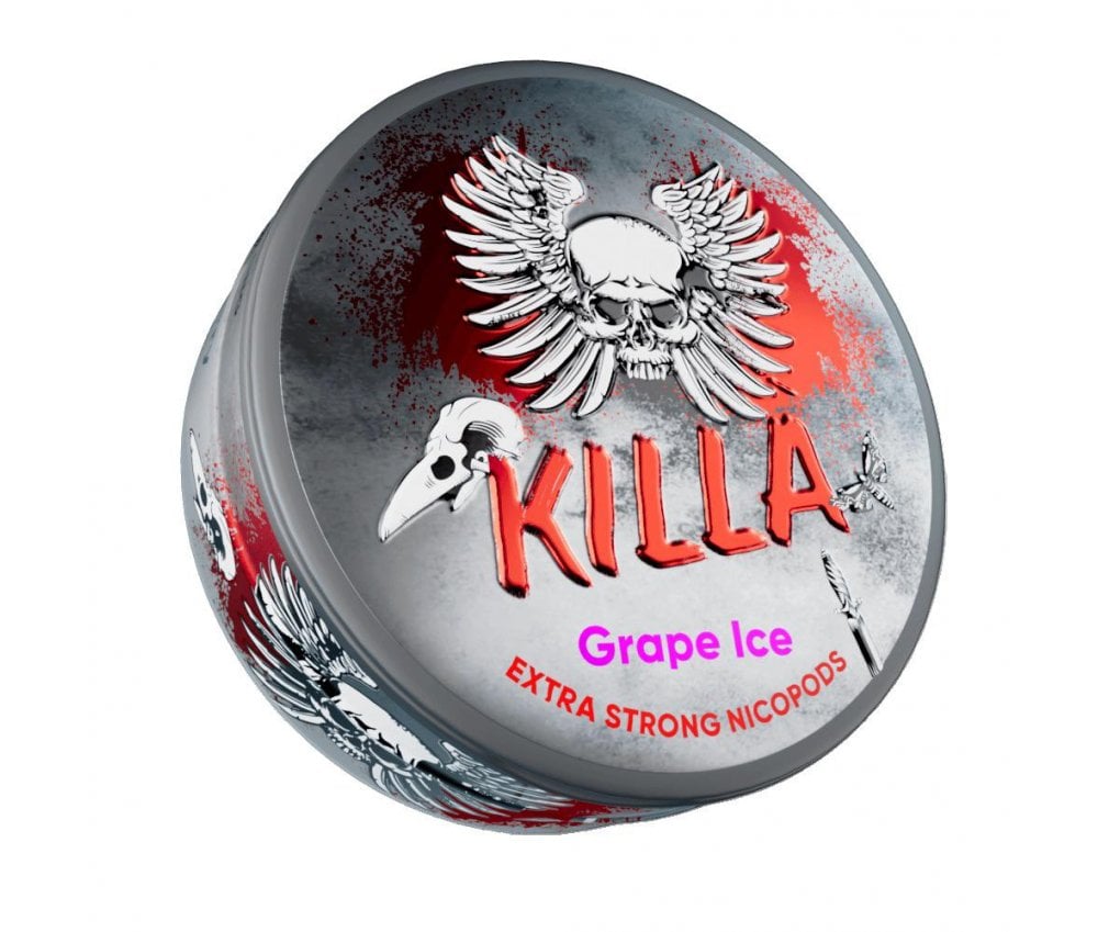 Killa Grape Ice Nic Pouches 16mg - Vapestore Direct