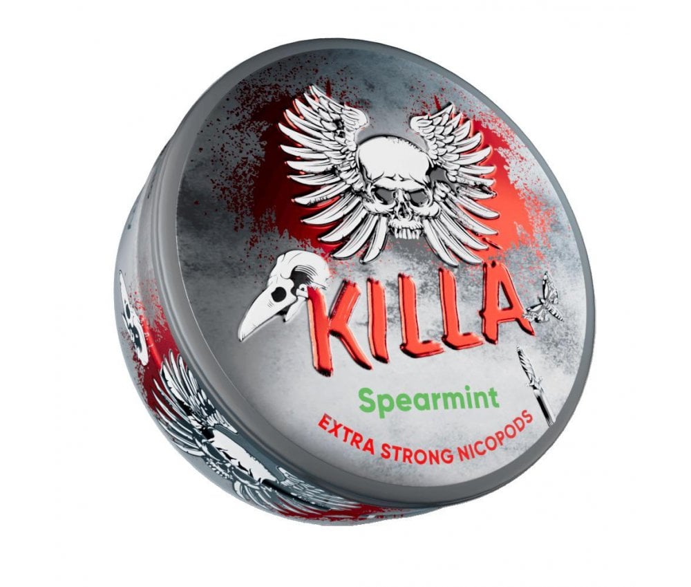 Killa Spearmint Nic Pouches 16mg - Vapestore Direct