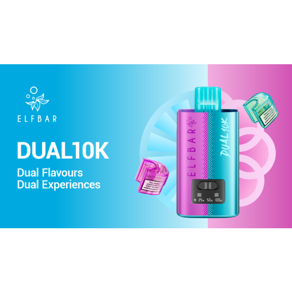 Elfbar Dual 10K 2 in 1 Disposable Pod kit  Dual 10K- Vapestore Direct