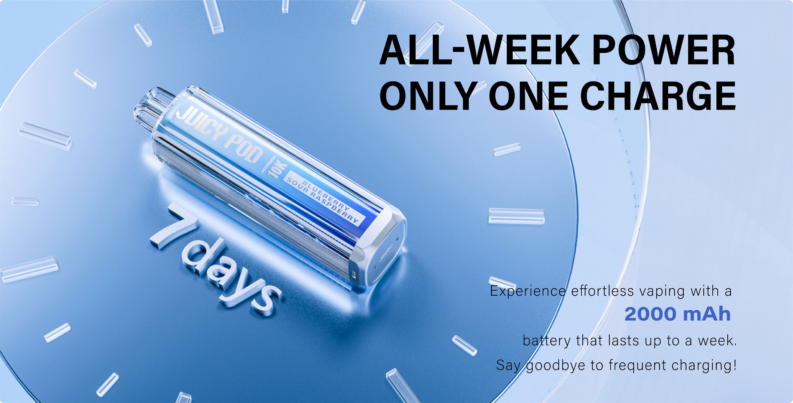 Juicy Pod Nova Max Pre-Filled Pod Kit 20mg All Week Power - Vapestore Direct