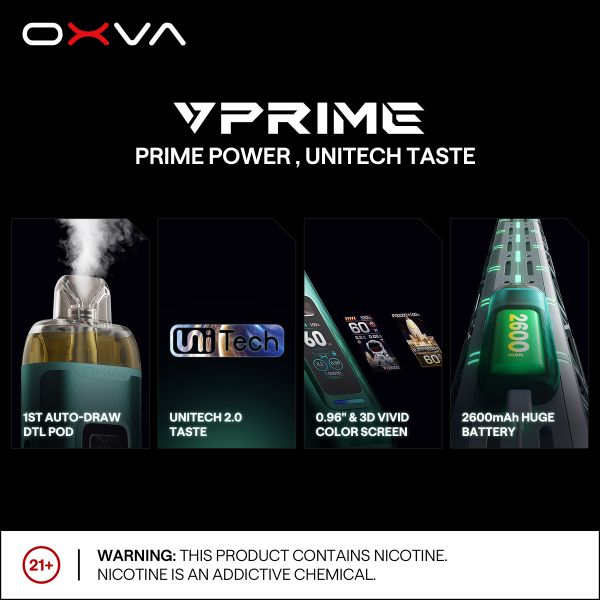 Oxva VPRIME DTL Pod Kit - Vapestore Direct