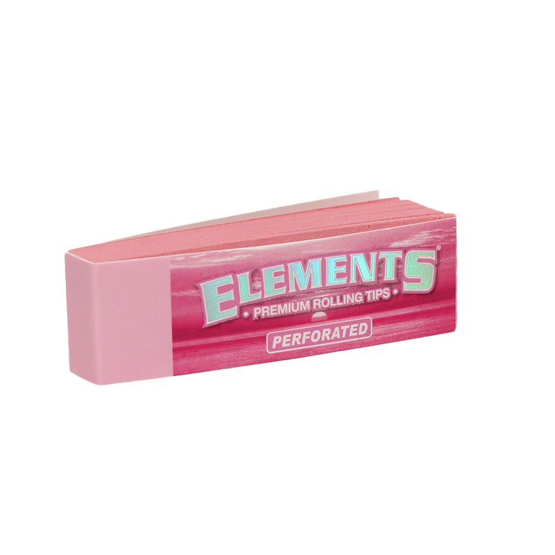 Elements Perforated Pink Roach Tips - Vapestore Direct