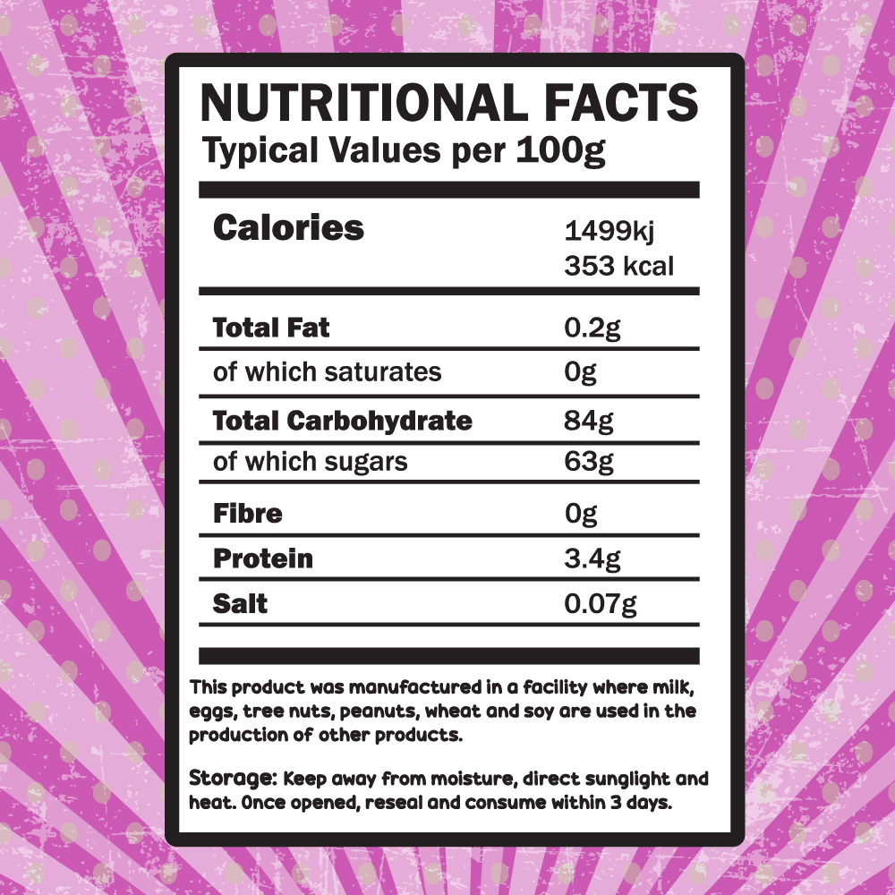 Freezy Treats Squishes Freeze Dried Candy Nutritional Facts - Vapestore Direct