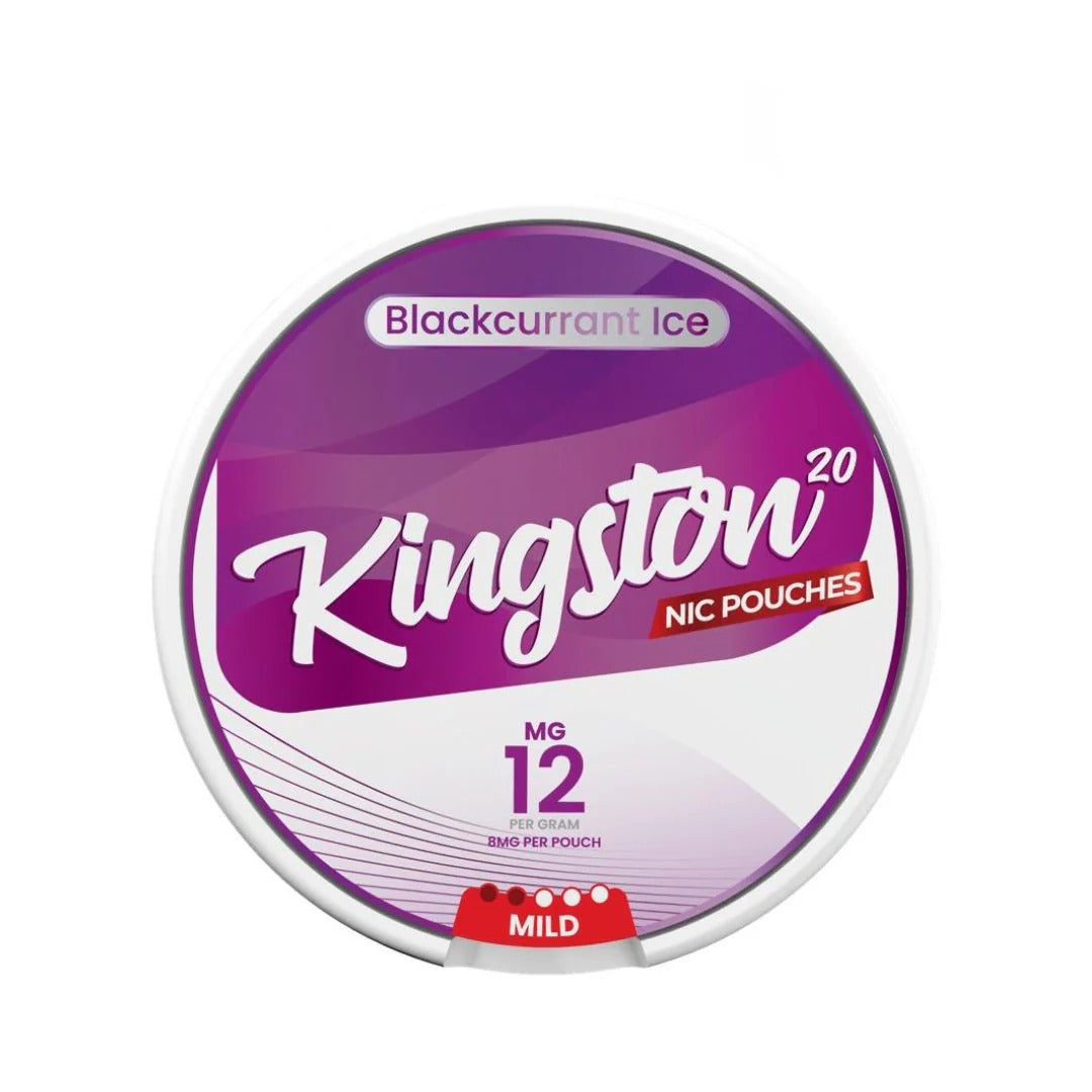 Kingston Blackcurrant Ice Nicotine Pouches - Vapestore Direct