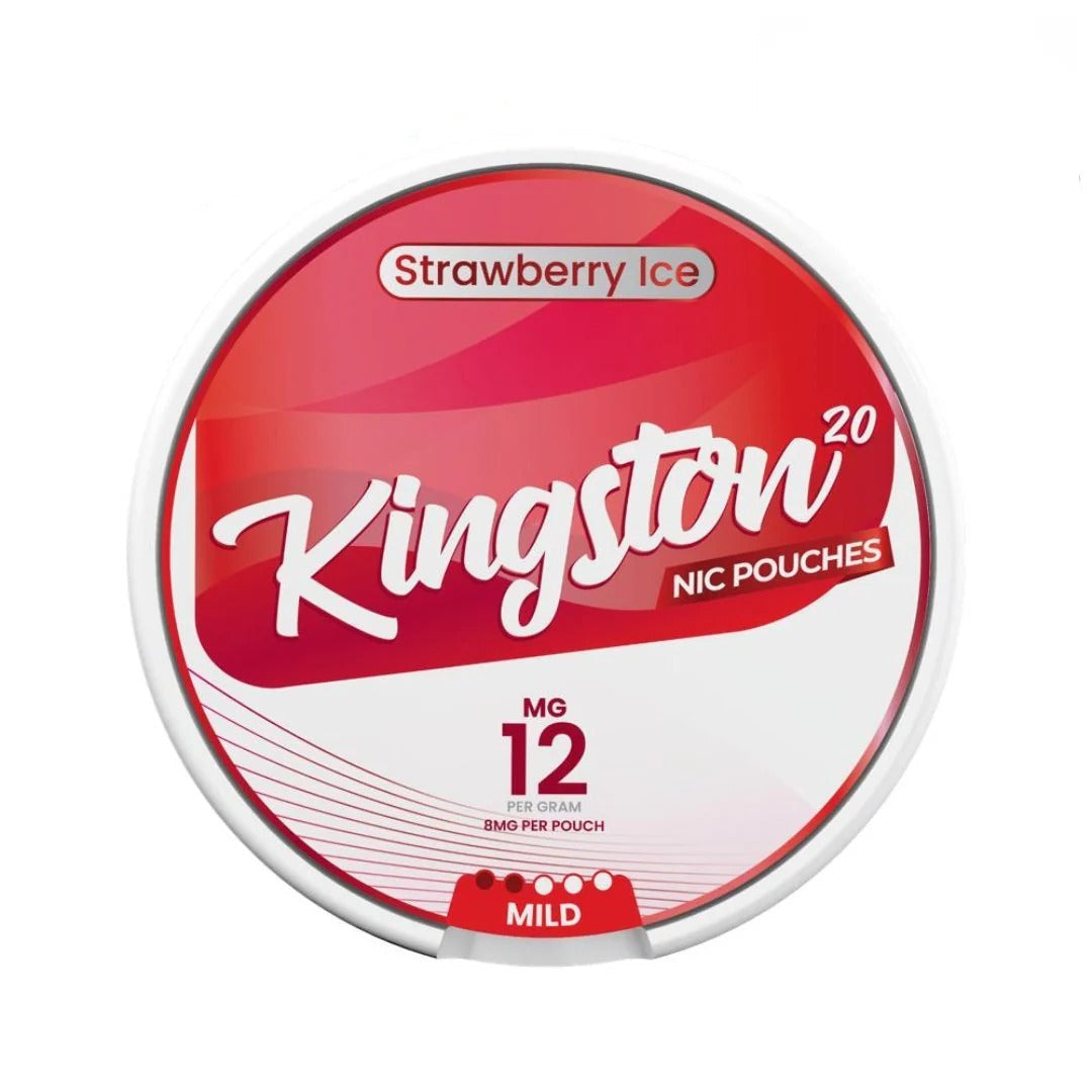 Kingston Strawberry Ice Nicotine Pouches - Vapestore Direct