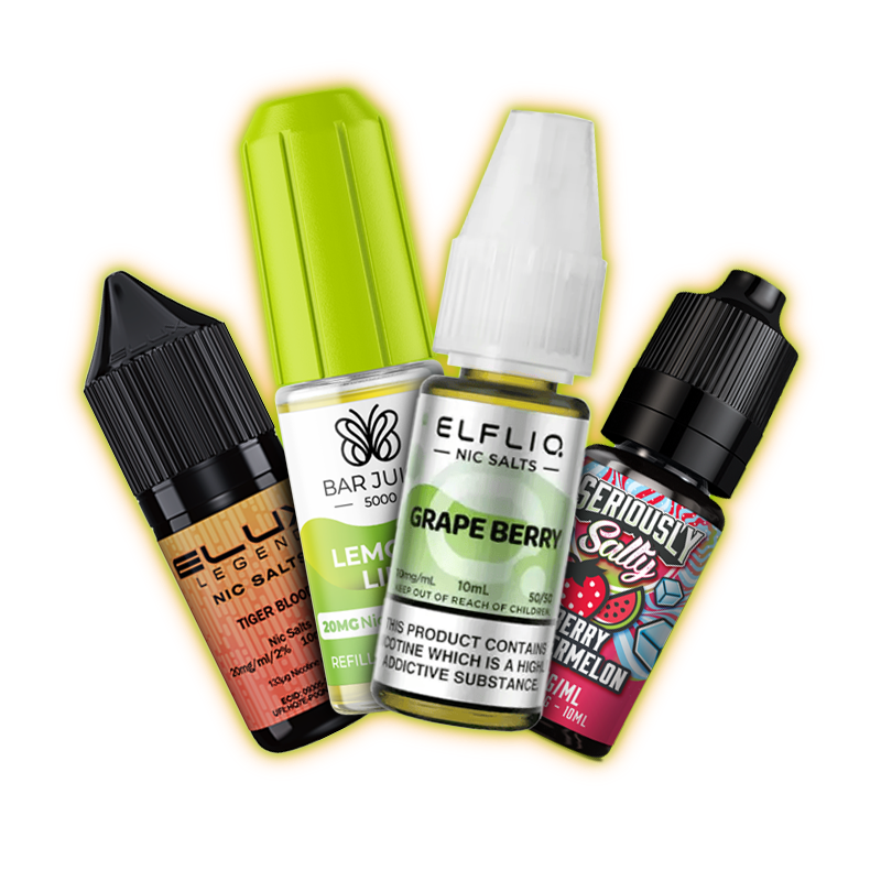 <p>Nic Salts <em>4 for £10</em></p>