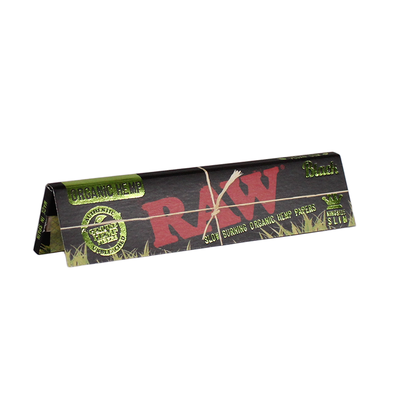 Raw Black Organic Hemp King Size Papers - Vapestore Direct