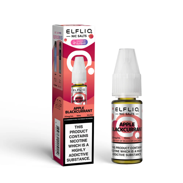 Apple Blackcurrant ELFLIQ E-Liquid Nicotine Salt By Elfbar 10ml - Vapestore Direct