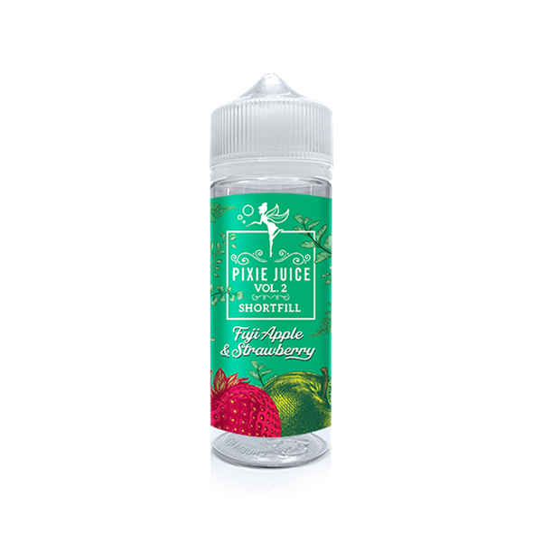 Fuji Apple Strawberry E-Liquid Shortfill By Pixie Juice Vol.2 100ml - Vapestore Direct