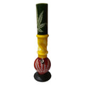 40cm Acrylic Rasta Leaf Bong Waterpipe - AWP5087 - Vapestore Direct