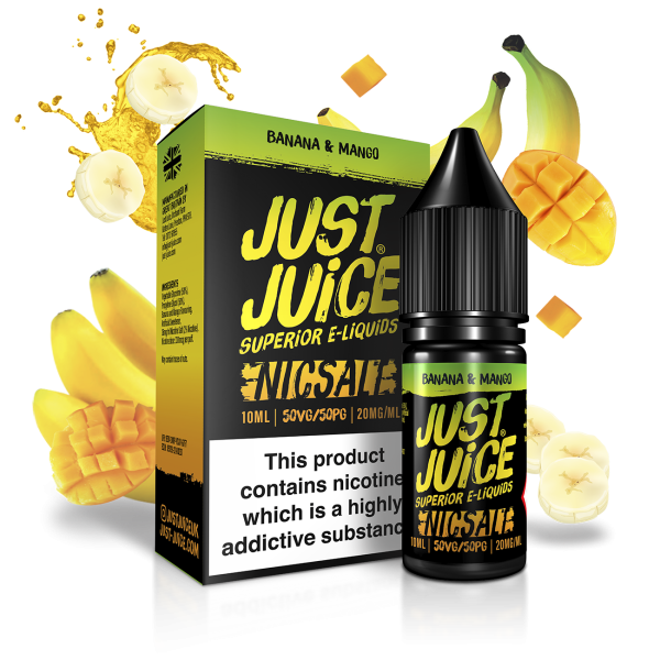 Banana Mango E-Liquid Nicotine Salt By Just Juice 10ml - Vapestore Direct